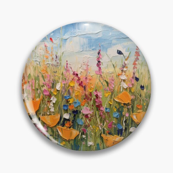 Item preview, Orange Impressionist Flowers designed and sold by Goetsi.