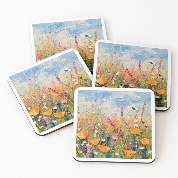 Item preview, Orange Impressionist Flowers designed and sold by Goetsi.
