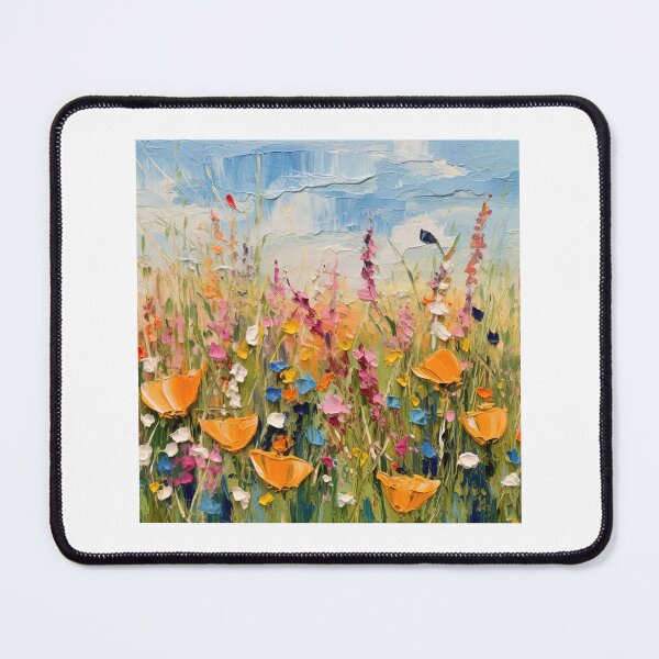 Item preview, Orange Impressionist Flowers designed and sold by Goetsi.