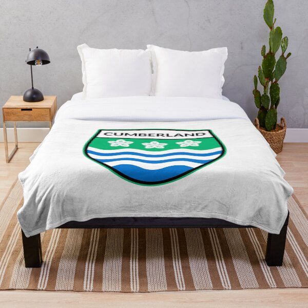 Item preview, Cumberland Flag Badge designed and sold by Cumbria Guru.