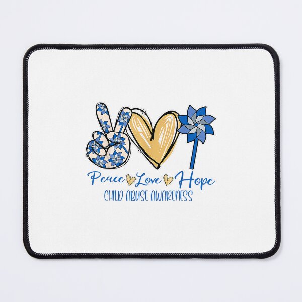 Item preview, Child Abuse Prevention Awareness Pinwheel Peace Love Hope designed and sold by GovindMahajan.