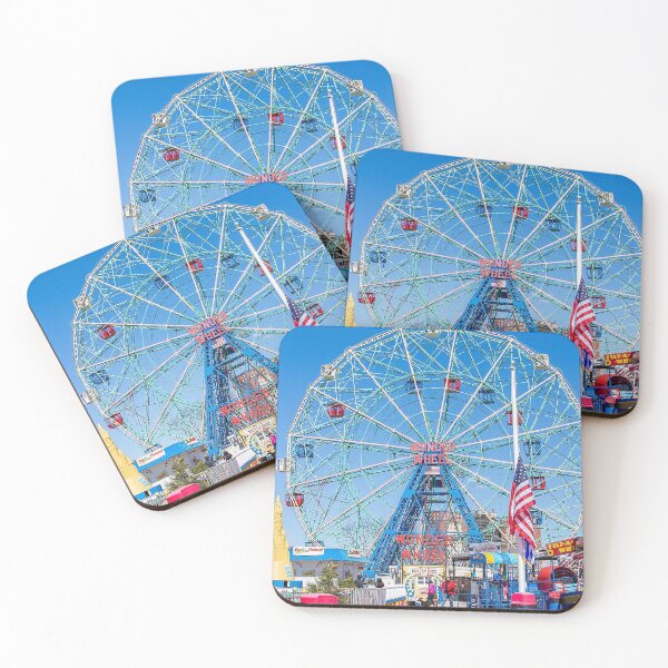 Item preview,  Coney Island, black light poster, Coney Island black light poster, Wonder Wheel, Amusement Park, Neon Poster, Luna Park,  designed and sold by Nostrathomas66.