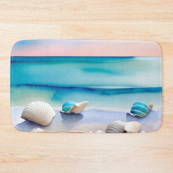 Item preview, Coastal beach with seashells designed and sold by Inktown.