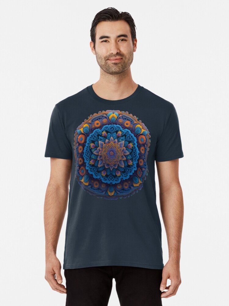 Men's Long Sleeve Shirt in Mandala Monstera