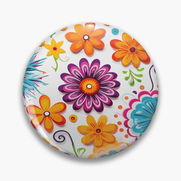 Artikelvorschau, Muster mit bunten Blumen entworfen und verkauft von ColorDesign38.