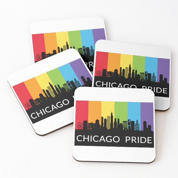 Item preview, Chicago Skyline Colorful Rainbow designed and sold by Highway24.