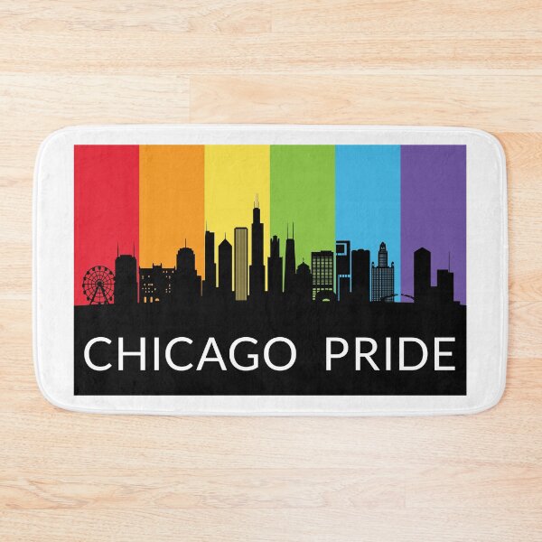Item preview, Chicago Skyline Colorful Rainbow designed and sold by Highway24.