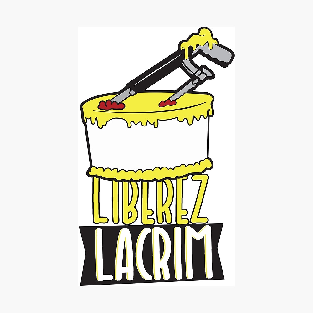 Poster avec lœuvre « Liberez Lacrim » de lartiste redbubblejo | Redbubble