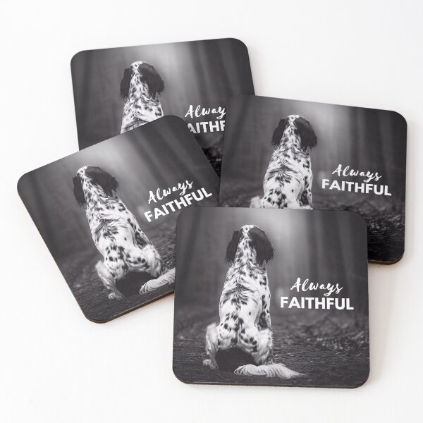 Item preview, Always Faithful English setter in the Woods - Motivational artwork - Dog Lovers Art designed and sold by Woof-n-Wear.