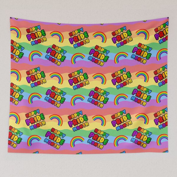 Item preview, Happy Pride Month Pattern designed and sold by Amy Farmer.