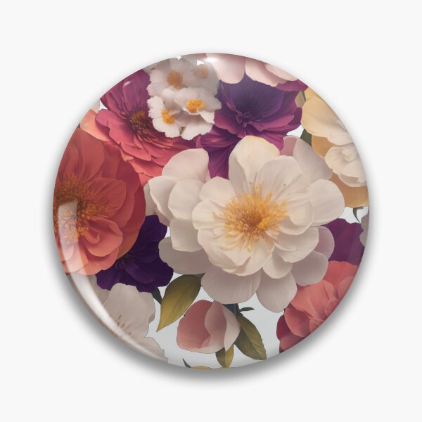 Item preview, Botanical Harmony: A Photorealistic Masterpiece of Pressed Flowers in Colorful Shades designed and sold by WASjourney.