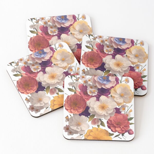 Item preview, Botanical Harmony: A Photorealistic Masterpiece of Pressed Flowers in Colorful Shades designed and sold by WASjourney.