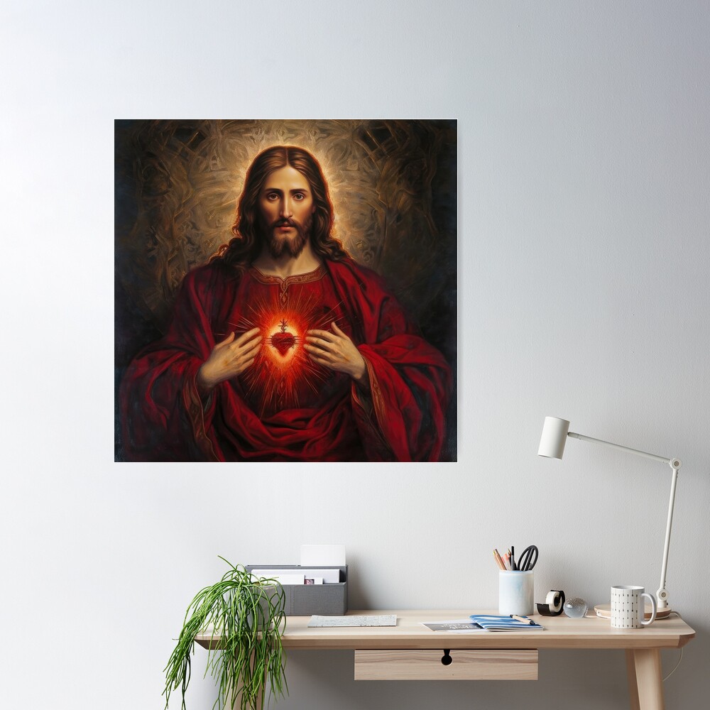 Sacred Heart of Jesus Canvas Wall Art