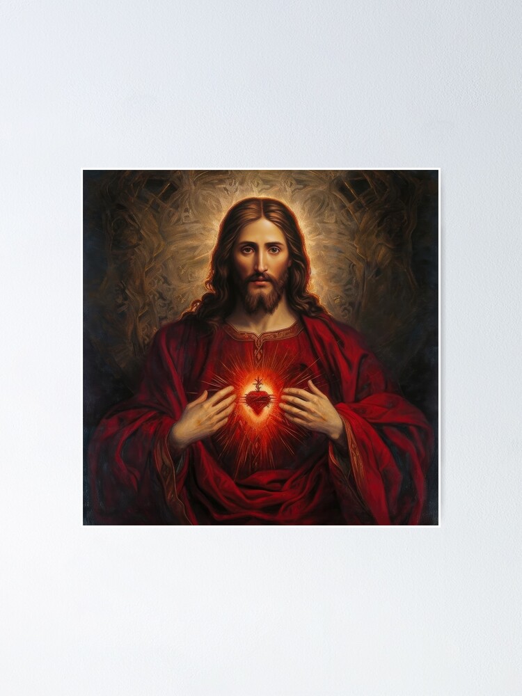 Sacred Heart of Jesus Canvas Wall Art