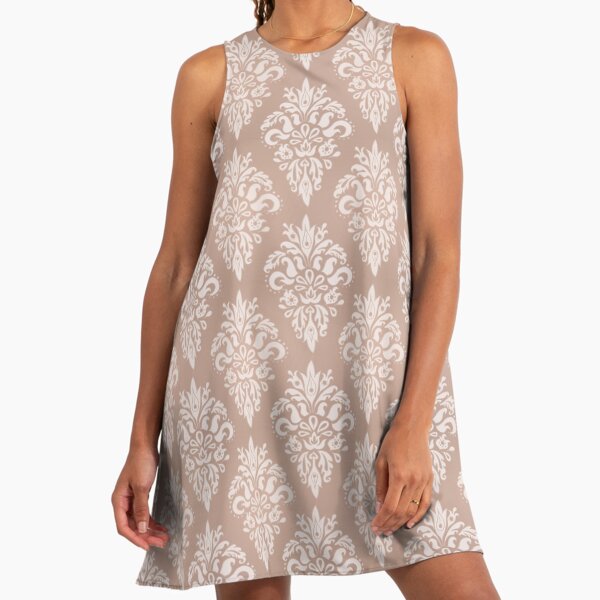 Classic Black and Gold Damask Pattern" A-Line Dress for Sale by  julieerindesign | Redbubble