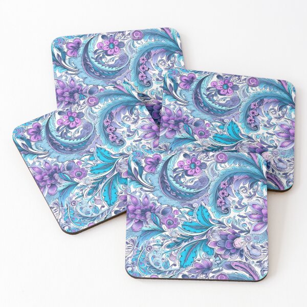 Item preview, Vibrant Floral Pattern: Intricate Ink Drawings & Dazecore designed and sold by GiveMeMood.