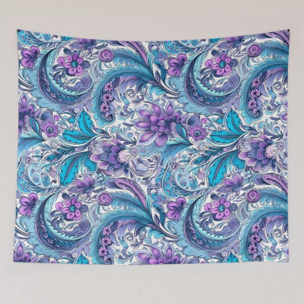 Item preview, Vibrant Floral Pattern: Intricate Ink Drawings & Dazecore designed and sold by GiveMeMood.