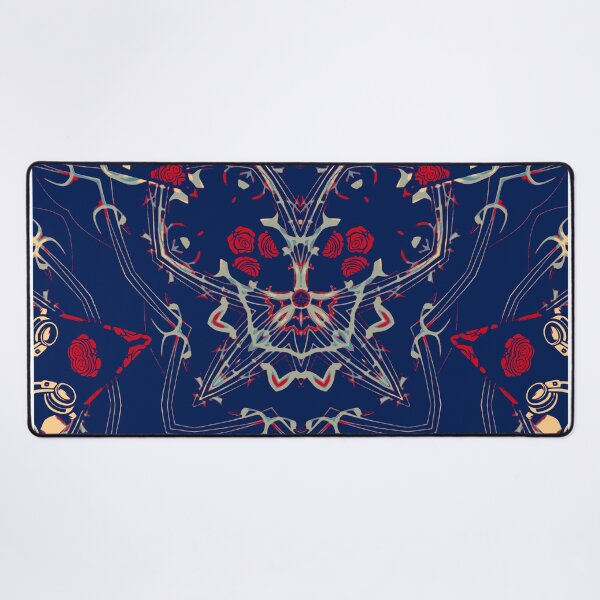 Item preview, Music is my drug - abstract graphic skull with music headsets and harmonious mix of ornaments, musical notations and roses designed and sold by Ralek.
