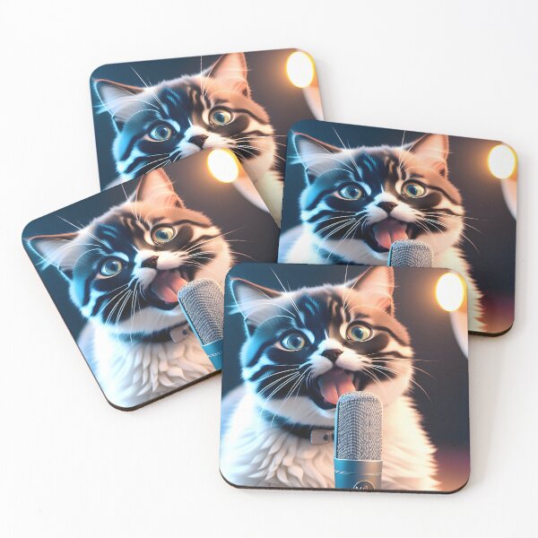 Item preview, Singing Cat - Modern Digital Art designed and sold by Ai-michiart.