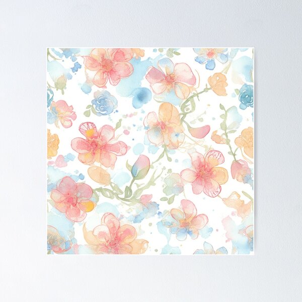 Item preview, Exquisite blooms dance on canvas, a symphony of vibrant beauty patterns. designed and sold by mefirefire.