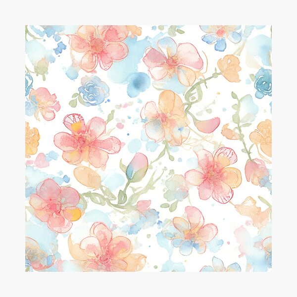 Item preview, Exquisite blooms dance on canvas, a symphony of vibrant beauty patterns. designed and sold by mefirefire.