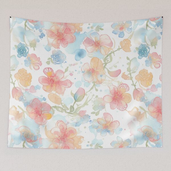 Item preview, Exquisite blooms dance on canvas, a symphony of vibrant beauty patterns. designed and sold by mefirefire.