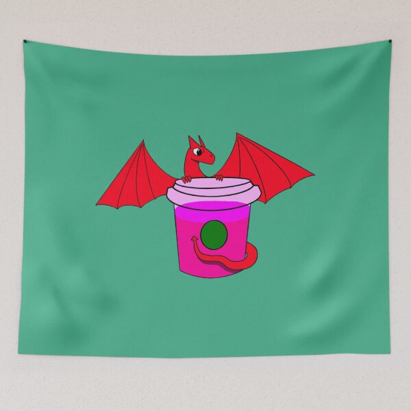 Item preview, Dragon Drink with Red Dragon   designed and sold by StellaDickinson.