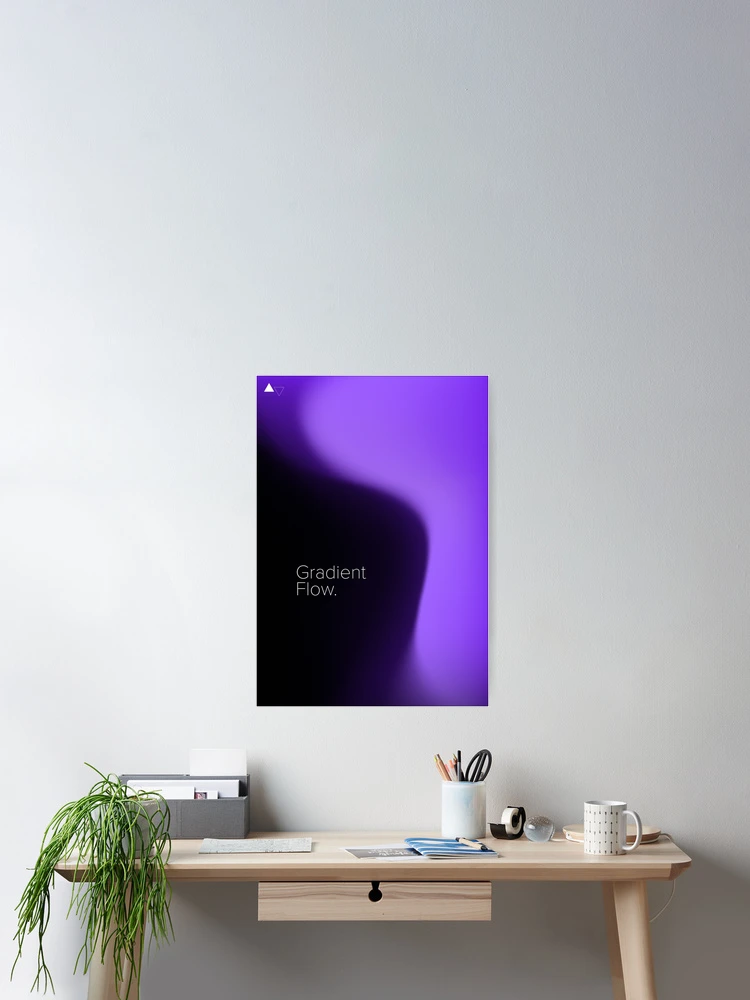Thumbnail 2 of 3, Poster, Gradient Flow designed and sold by AbstractAlt.