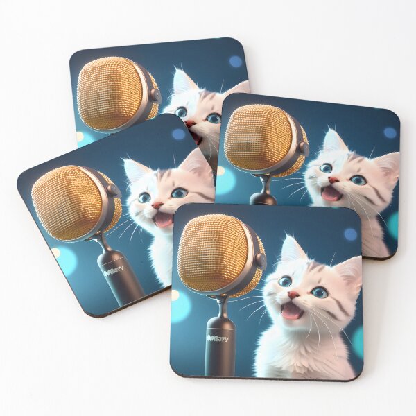 Item preview, Singing Cat - Modern Digital Art designed and sold by Ai-michiart.