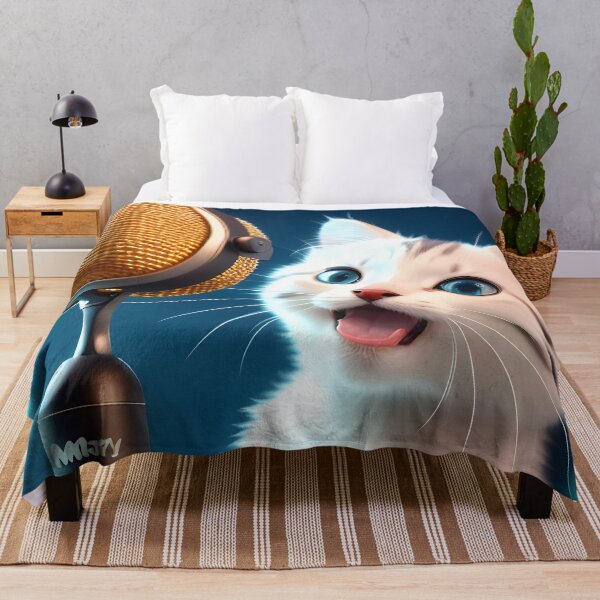 Item preview, Singing Cat - Modern Digital Art designed and sold by Ai-michiart.