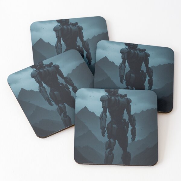 Item preview, Mountain Explorer: Black Humanoid Android Robot designed and sold by ArtemExpressio.
