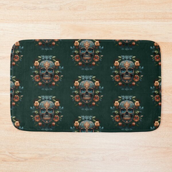 Item preview, Deluxe design made of embroidery skull textile Day of the Dead, Dia de los Muertos designed and sold by Tio-Tecun.