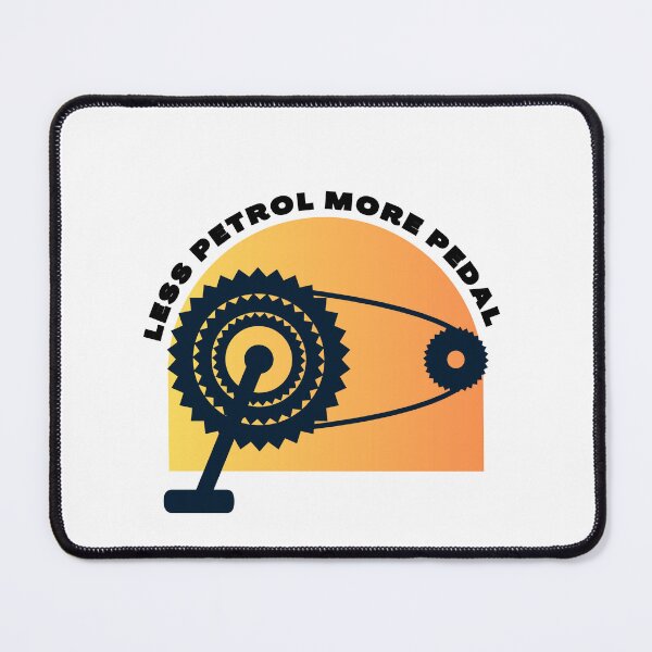 Item preview, Less Petrol More Pedal | Eco Cycling for Climate Protection ,  Bicycle Bike Quote   designed and sold by unique things.