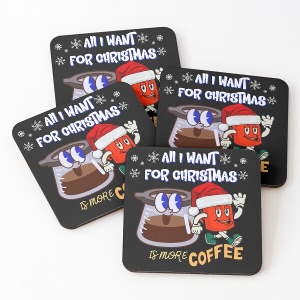 Item preview, All I Want For Christmas Is More Coffee Vintage Cartoon designed and sold by Lovemountain.