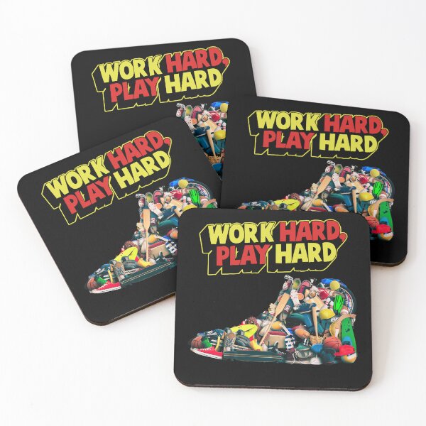 Item preview, Work Hard Play Harder designed and sold by TjsDesignsnMore.