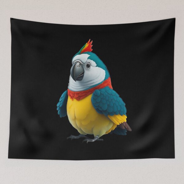 Item preview, Cute fat parrot fluffy  designed and sold by Thisgameshop.