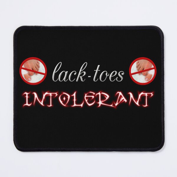 Item preview, Lactose Intolerant Lack Toes Feet Funny Cursed Meme designed and sold by TellMeWear.