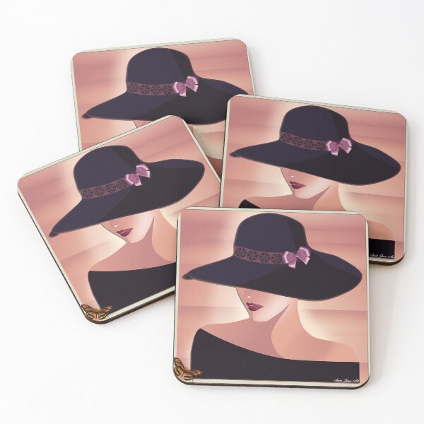 Item preview, Artdeco black hat designed and sold by Sonia Jones Art.