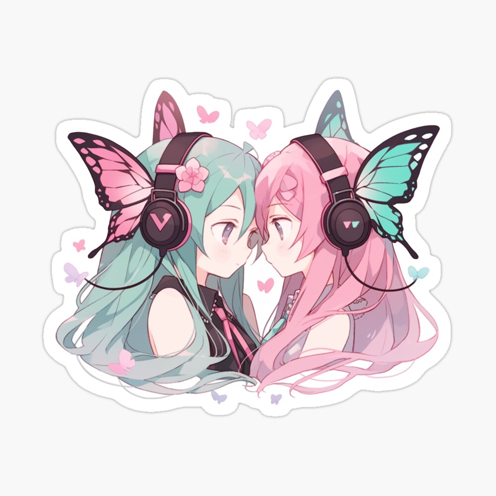 Vocaloid Magnet minato Hatsune Miku Megurine Luka butterfly