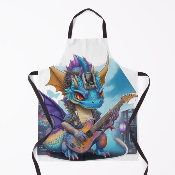 Item preview, Adorable kimono-clad dragon guitarist rocking the stage sticker and more. designed and sold by mefirefire.