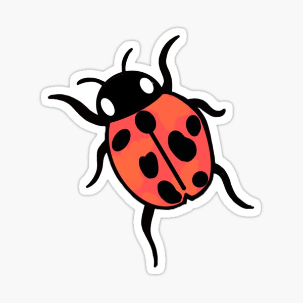 Lucky Ladybug Stickers - Over the Rainbow