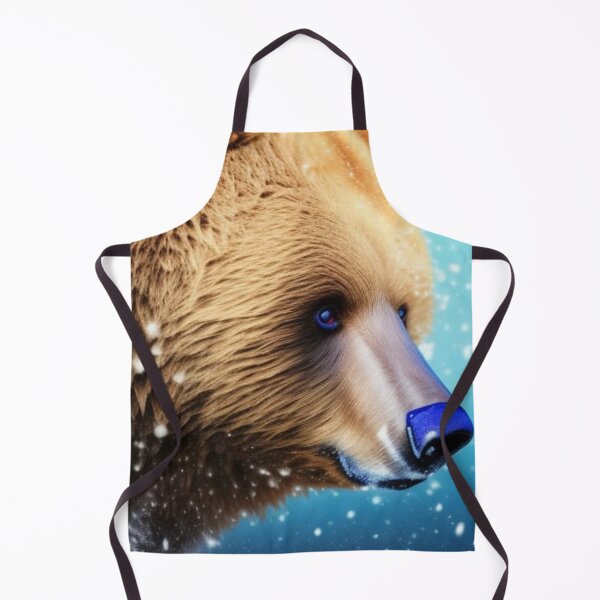 Artikelvorschau, Grizzlybär mit blauer Nase im Winter entworfen und verkauft von UrsaOasis.