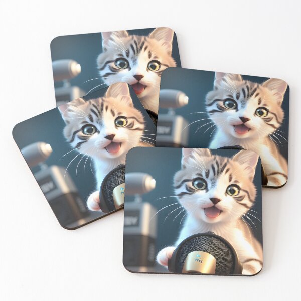 Item preview, Singing Cat - Modern Digital Art designed and sold by Ai-michiart.
