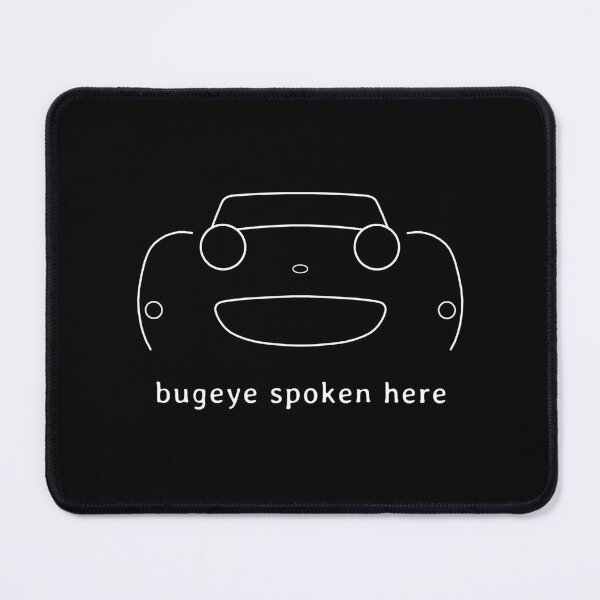 Item preview, Austin Healey Sprite 1960s British classic car "bugeye spoken here" white designed and sold by soitwouldseem.
