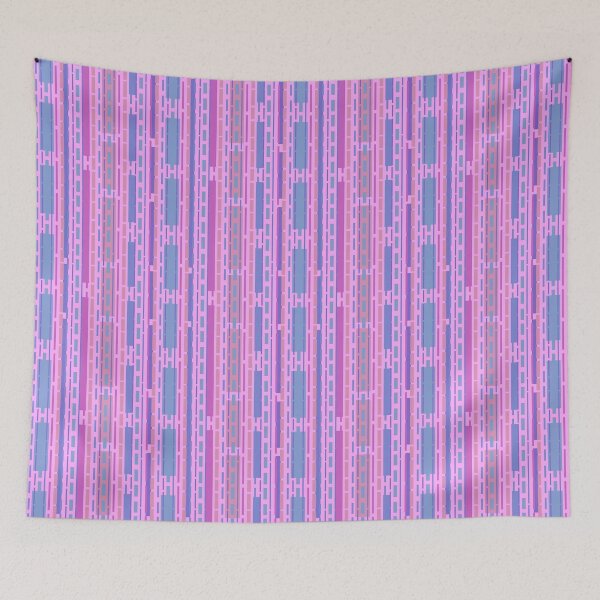 Item preview, Wild Vertical Stripes in Pink, Violet and Blue designed and sold by KathyLav.