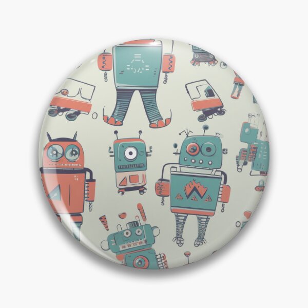 Item preview, Vintage Robot Design Pattern designed and sold by Jay Li.