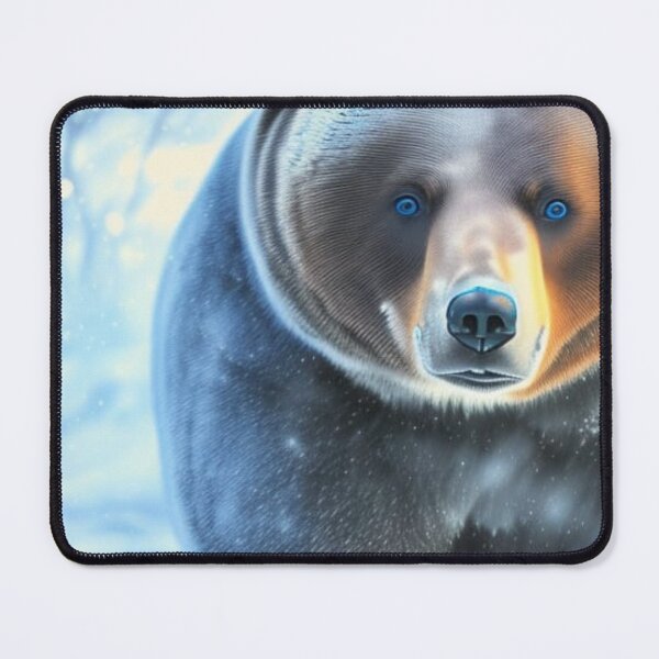 Item preview, Mystical blue eyed grizzly bear designed and sold by UrsaOasis.