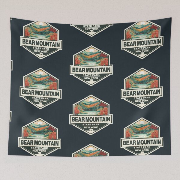 Item preview, Bear Mountain State Park New York Travel Art Badge designed and sold by KrisSidDesigns.