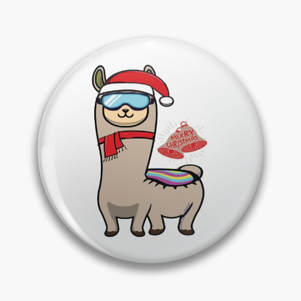 Item preview, Cute Llamas wearing santa hat for Christmas  designed and sold by Donutlovers.