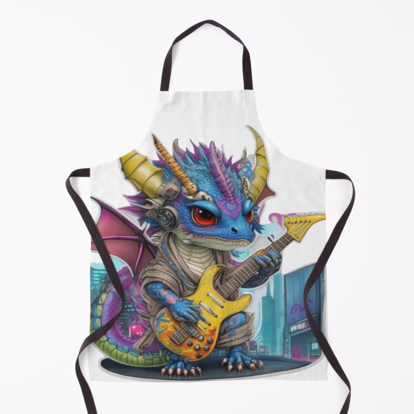 Item preview, Adorable kimono-clad dragon guitarist rocking the stage sticker and more. designed and sold by mefirefire.